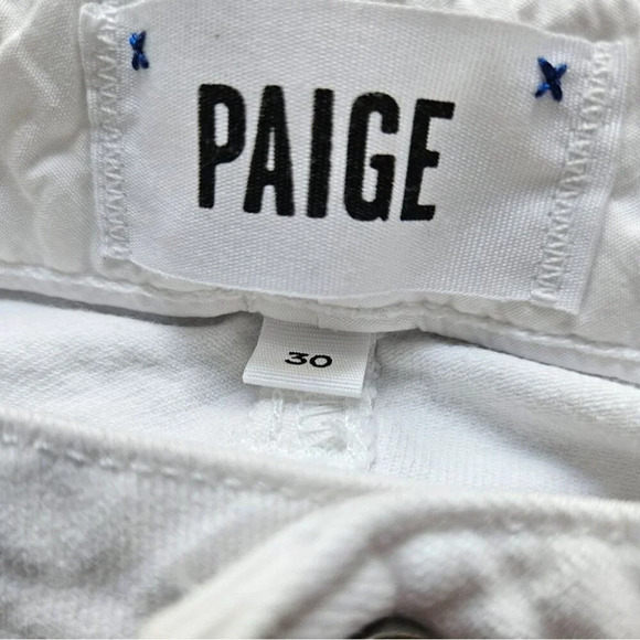 PAIGE  Skyline Ankle Peg Jeans in Optic White - Picture 6 of 8